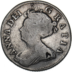 1705 Shilling (Roses & Plumes) - Anne British Silver Coin