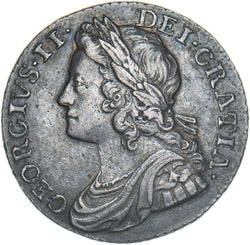 1737 Shilling - George II British Silver Coin - Very Nice