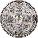 1875 Gothic Florin - Victoria British Silver Coin - Very Nice