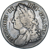 1743 Shilling - George II British Silver Coin