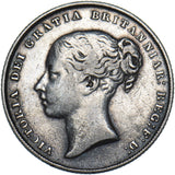 1848 Shilling (8 Over 6) - Victoria British Silver Coin - Nice