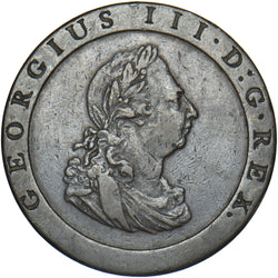 1797 Cartwheel Penny - George III British Copper Coin - Nice