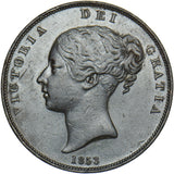 1853 Penny (OT) - Victoria British Copper Coin