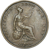 1855 Penny (OT) - Victoria British Copper Coin - Nice