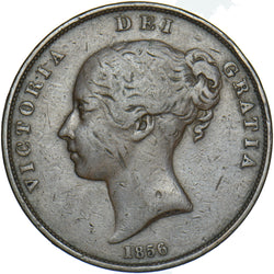 1856 Penny (OT) - Victoria British Copper Coin