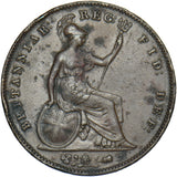 1856 Penny (PT) - Victoria British Copper Coin