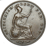 1856 Penny (PT) - Victoria British Copper Coin - Nice