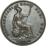 1858 Penny - Victoria British Copper Coin