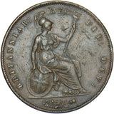 1859 Penny - Victoria British Copper Coin