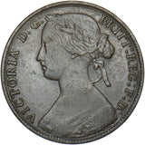 1860 Penny (F15) - Victoria British Bronze Coin - Nice