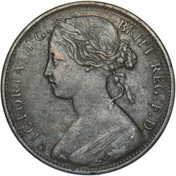 1862 Penny (F39) - Victoria British Bronze Coin - Nice