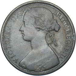 1868 Penny - Victoria British Bronze Coin