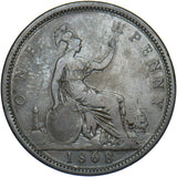 1868 Penny - Victoria British Bronze Coin