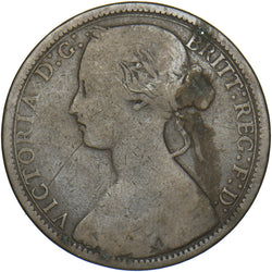 1871 Penny - Victoria British Bronze Coin