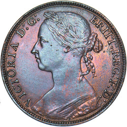 1883 Penny - Victoria British Bronze Coin - Very Nice