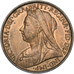 1900 Penny - Victoria British Bronze Coin - Very Nice
