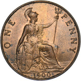 1900 Penny - Victoria British Bronze Coin - Very Nice