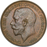 1922 Penny - George V British Bronze Coin - Very Nice