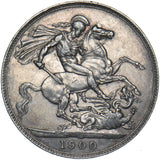 1900 LXIII Crown - Victoria British Silver Coin - Very Nice