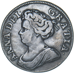 1711 Shilling - Anne British Silver Coin - Nice
