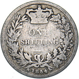1854 Shilling - Victoria British Silver Coin
