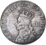 1660s Undated Threepence -  British Silver Coin - Nice