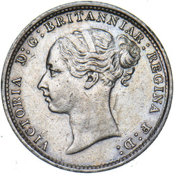1885 Threepence - Victoria British Silver Coin - Nice