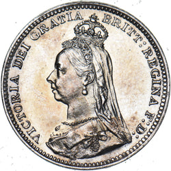 1891 Threepence (Likely Maundy) - Victoria British Silver Coin - Very Nice