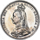 1891 Threepence (Likely Maundy) - Victoria British Silver Coin - Very Nice