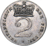 1820 Maundy Twopence - George III British Silver Coin - Very Nice
