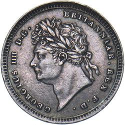 1823 Maundy Twopence - George IV British Silver Coin - Very Nice