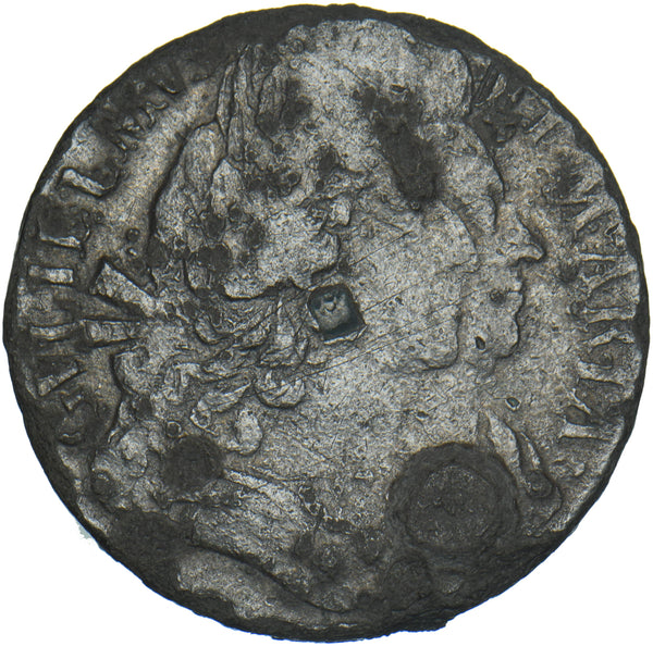 1692 Tin Halfpenny - William & Mary British Coin