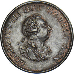 1799 Halfpenny - George III British Copper Coin - Very Nice