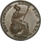 1841 Halfpenny - Victoria British Copper Coin - Very Nice