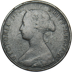 1869 Halfpenny - Victoria British Bronze Coin
