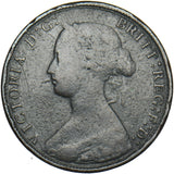 1869 Halfpenny - Victoria British Bronze Coin