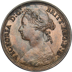 1880 Halfpenny - Victoria British Bronze Coin - Very Nice