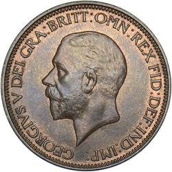 1932 Halfpenny - George V British Bronze Coin - Very Nice