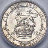 1912 Shilling (CGS UNC 80) - George V British Silver Coin - Superb