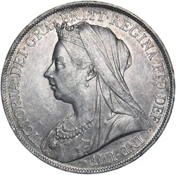1900 LXIV Crown - Victoria British Silver Coin - Very Nice