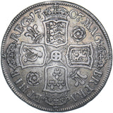 1707 Halfcrown (Roses & Plumes) - Anne British Silver Coin - Nice