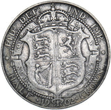 1902 Halfcrown - Edward VII British Silver Coin