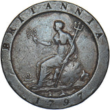 1797 Penny - George III British Copper Coin