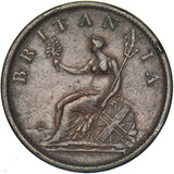 1807 Penny - George III British Copper Coin - Nice