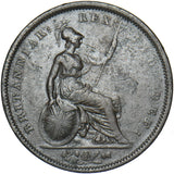 1826 Penny (Thin Line) - George IV British Copper Coin