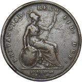 1834 Penny - William IV British Copper Coin