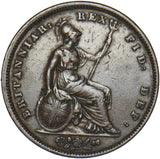 1834 Penny - William IV British Copper Coin - Nice