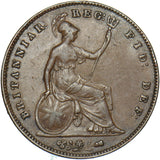 1855 Penny (PT) - Victoria British Copper Coin
