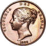 1858 Penny - Victoria British Copper Coin