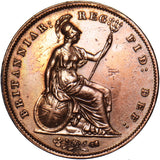 1858 Penny - Victoria British Copper Coin